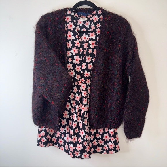 OBR Mohair Chunky Cardigan MultiColor Size Medium - Picture 16 of 17